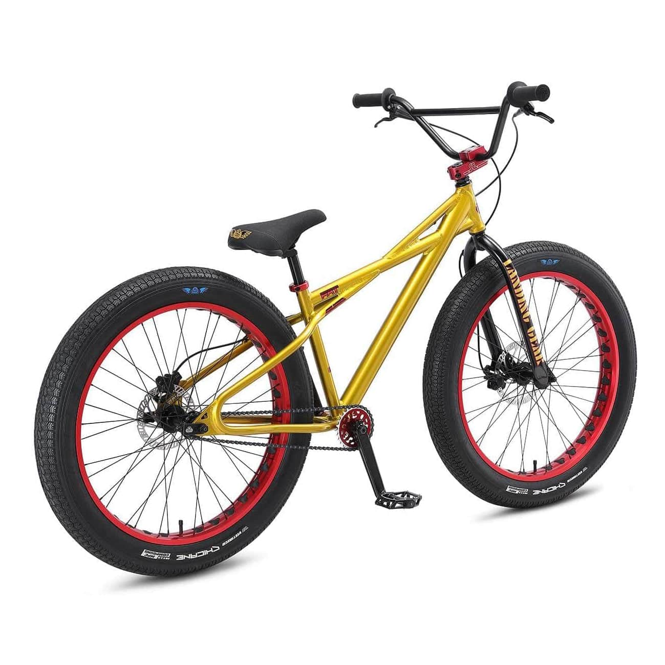 SE Bikes Wheelie Parts Royal Gold SE Bikes Fat Quad 26 Inch Bike Royal Gold