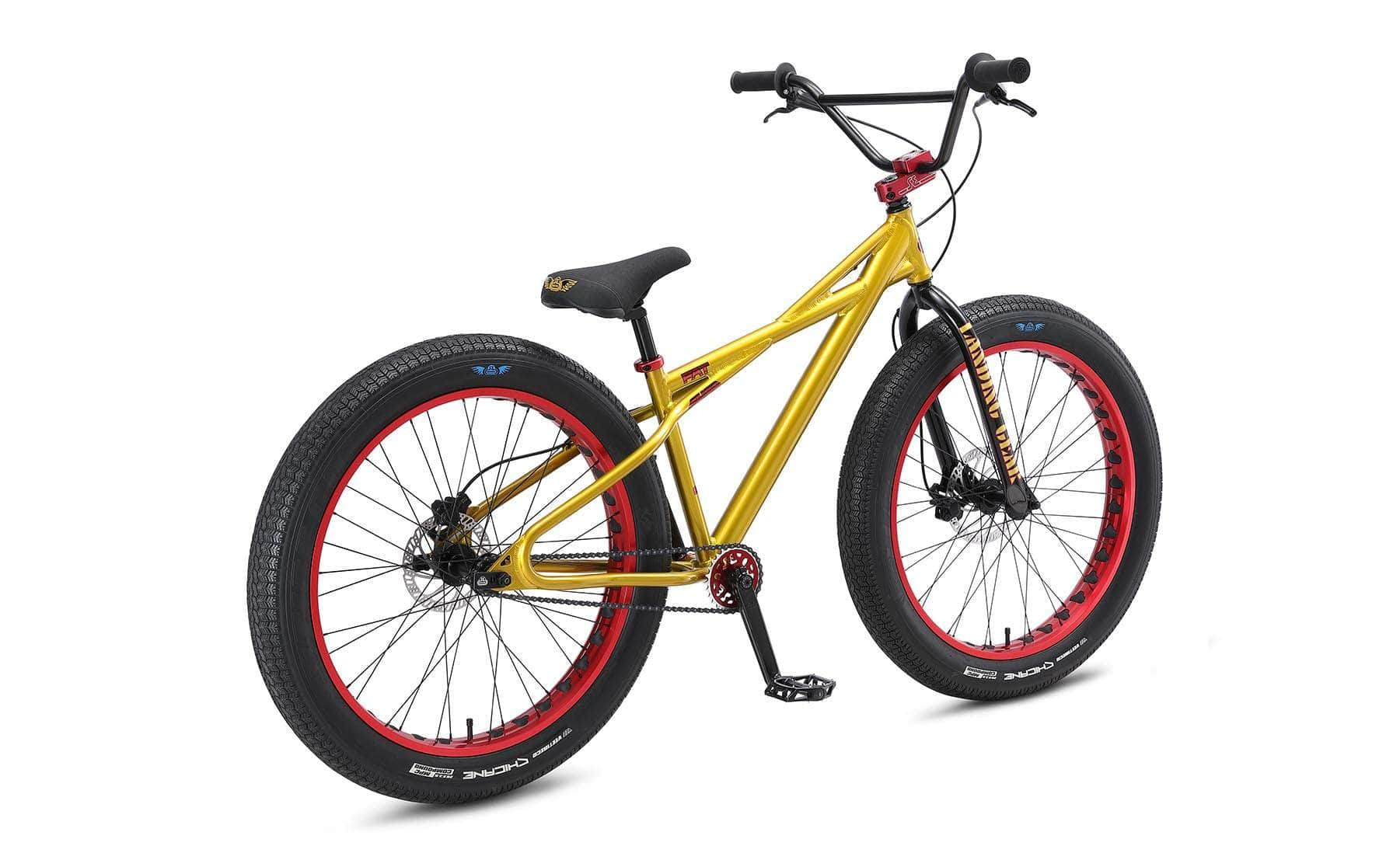 SE Bikes Wheelie Parts Royal Gold SE Bikes Fat Quad 26 Inch Bike Royal Gold