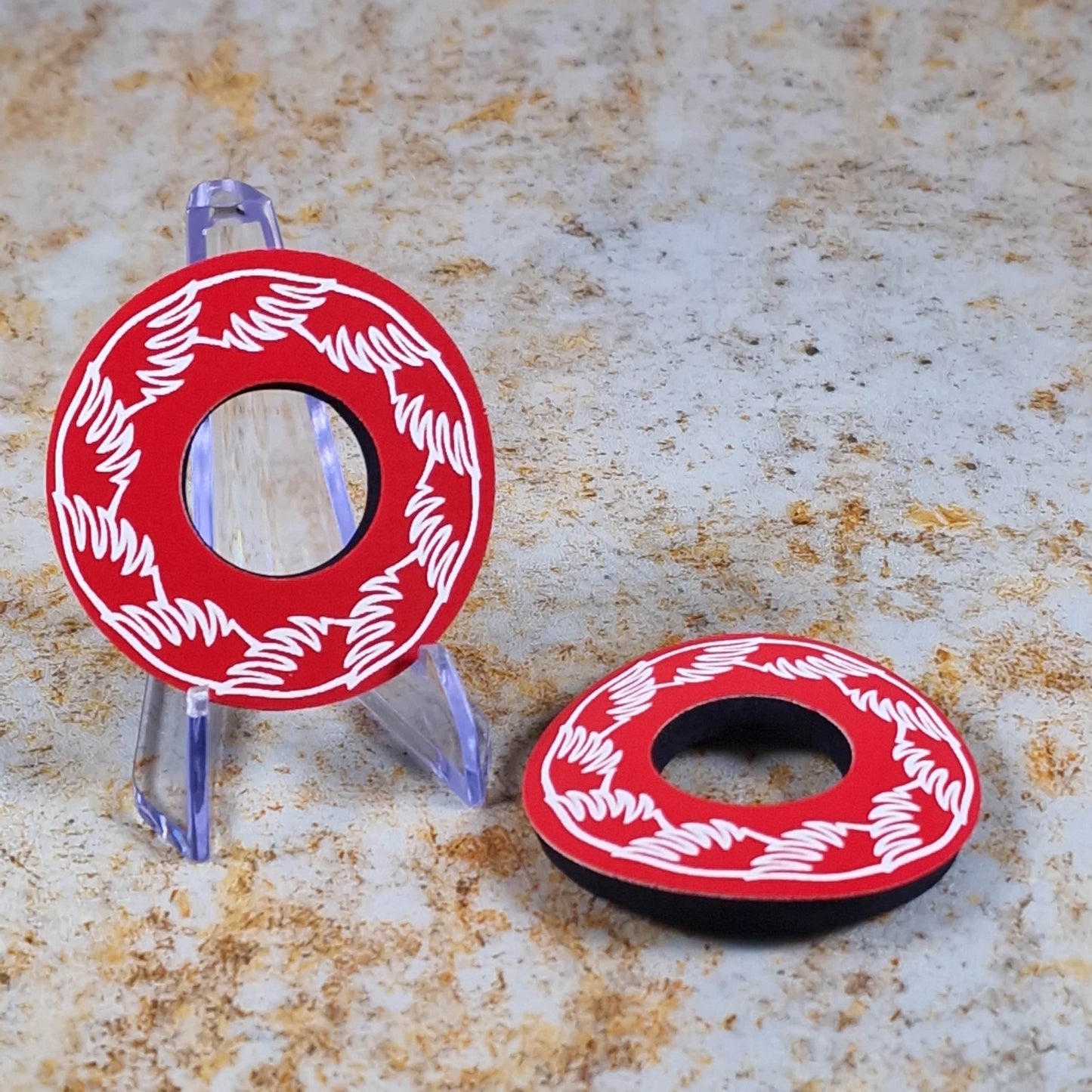 SE Bikes BMX Parts Red SE Bikes Grip Wing Donuts