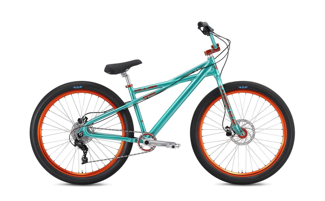 SE Bikes Wheelie Parts Standard SE Bikes Killer Quad 27.5 Inch Bike Electric Aqua Green