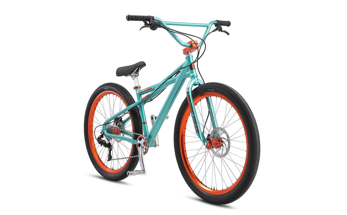 SE Bikes Wheelie Parts Standard SE Bikes Killer Quad 27.5 Inch Bike Electric Aqua Green