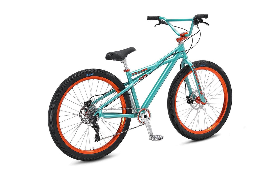 SE Bikes Wheelie Parts Standard SE Bikes Killer Quad 27.5 Inch Bike Electric Aqua Green