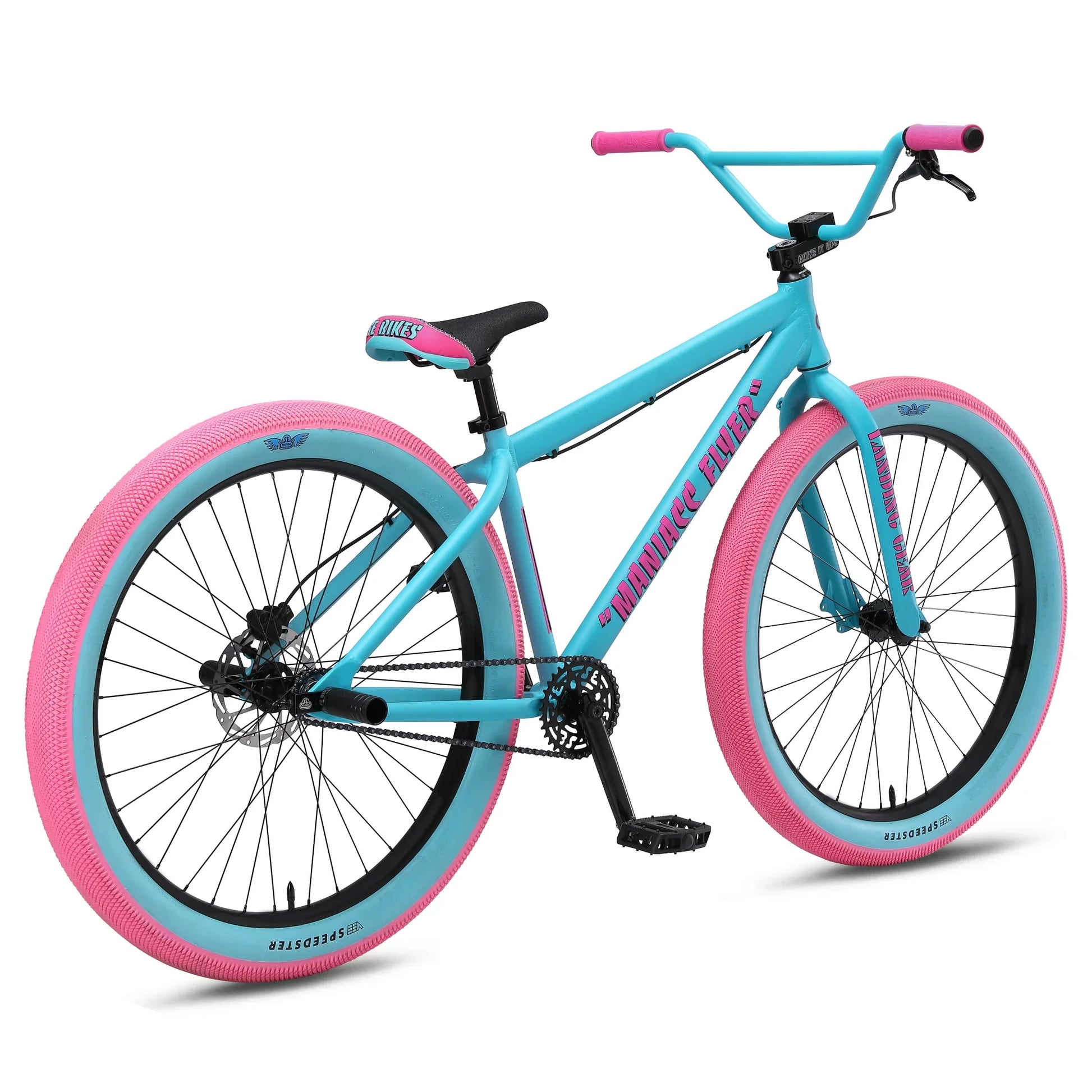 SE Bikes Aqua Bubblegum SE Bikes Maniacc Flyer 27.5 Inch Bike Aqua Bubblegum