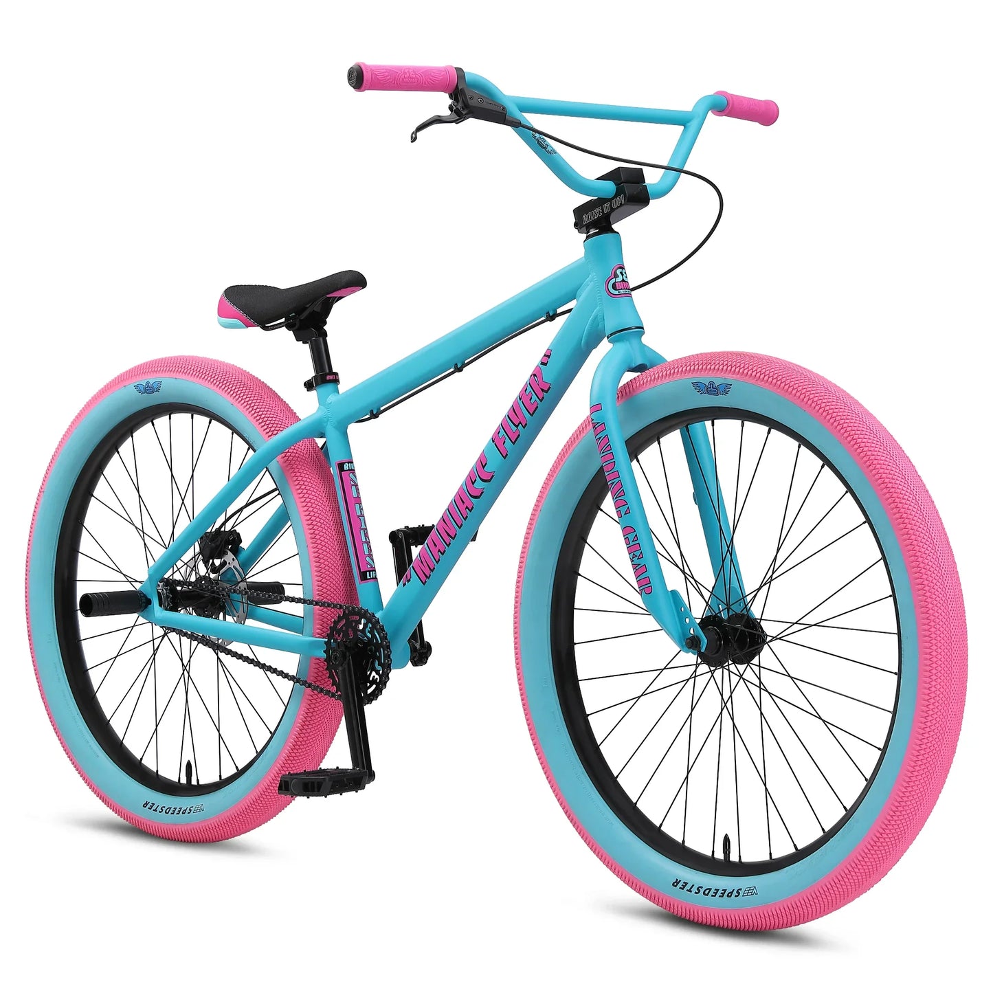 SE Bikes Aqua Bubblegum SE Bikes Maniacc Flyer 27.5 Inch Bike Aqua Bubblegum