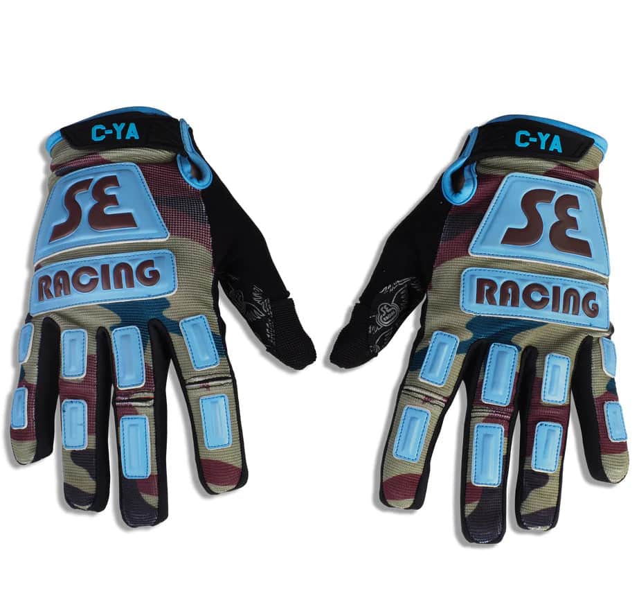 SE Bikes Camo/Se Blue / XL SE Bikes Retro Gloves