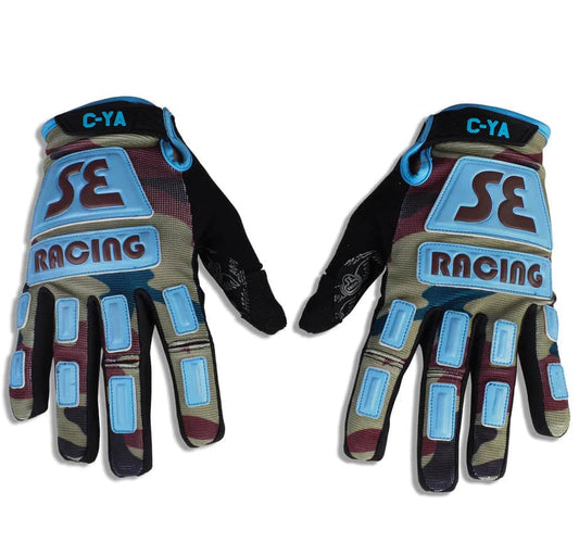 SE Bikes Camo/Se Blue / XL SE Bikes Retro Gloves