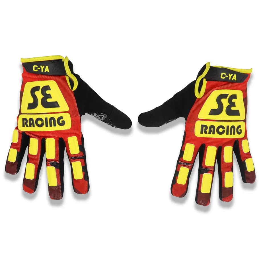 SE Bikes Red Camouflage/Yellow / L SE Bikes Retro Gloves