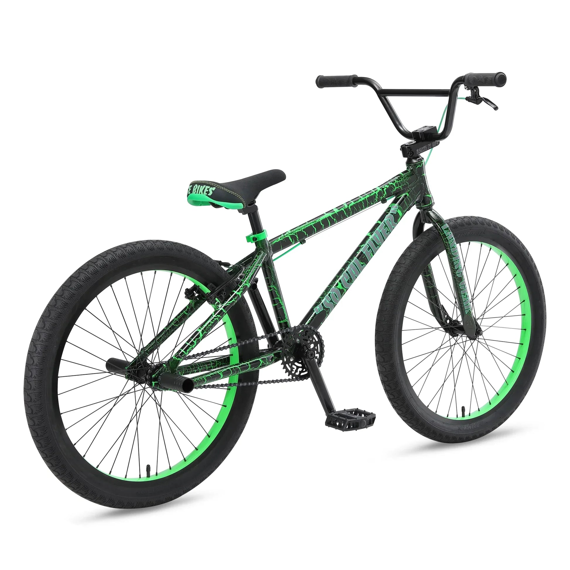 SE Bikes Green Crackle SE Bikes So Cal Flyer 24 Inch Bike Green Crackle