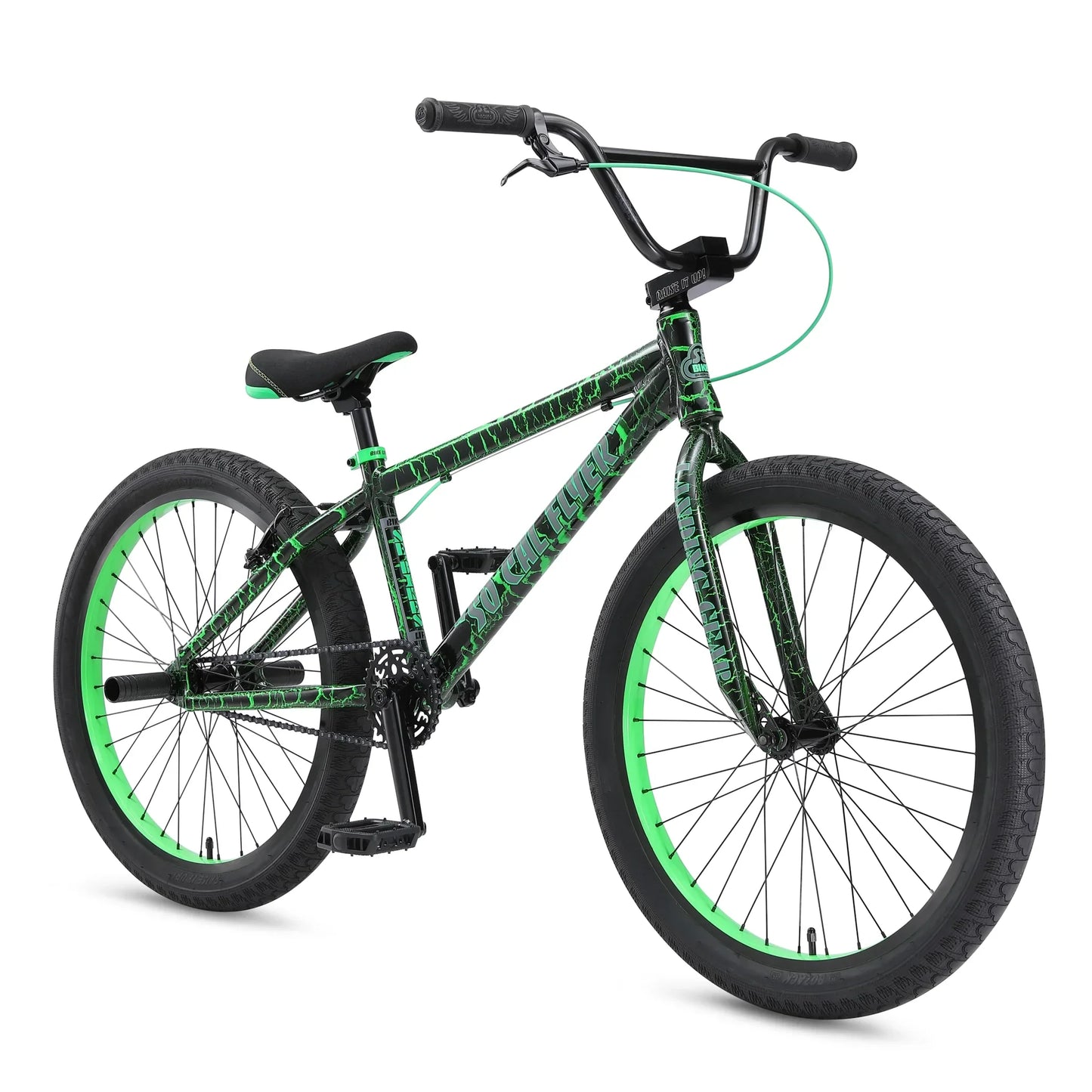 SE Bikes Green Crackle SE Bikes So Cal Flyer 24 Inch Bike Green Crackle