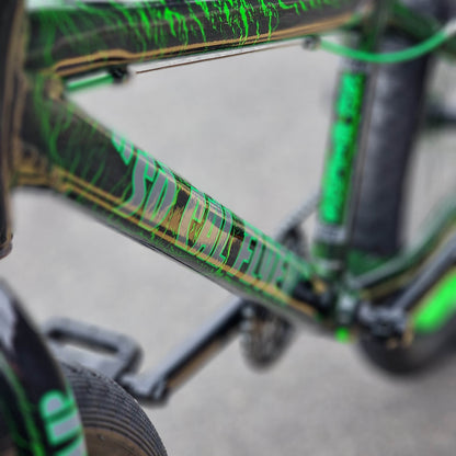 SE Bikes BMX Bikes Green Crackle SE Bikes So Cal Flyer 24 Inch Bike Green Crackle