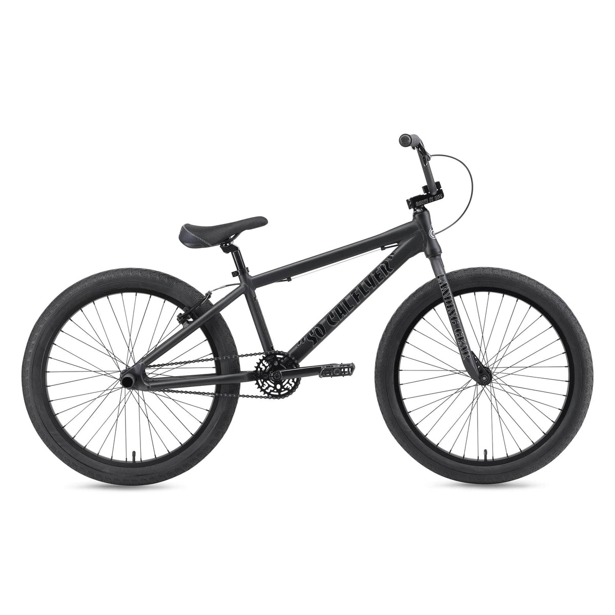 SE Bikes Matt Black SE Bikes So Cal Flyer 24 Inch Bike Matte Black