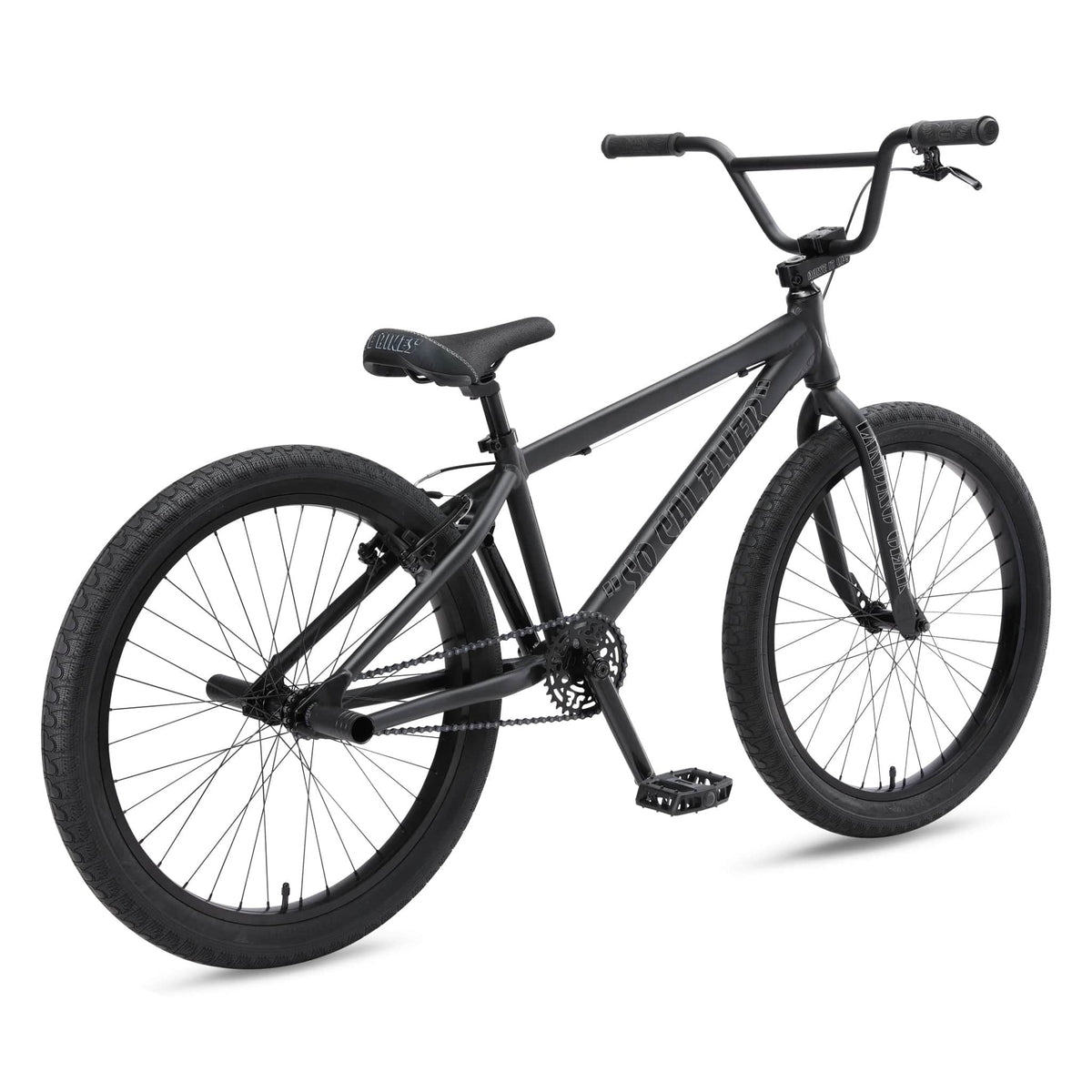 SE Bikes Matt Black SE Bikes So Cal Flyer 24 Inch Bike Matte Black