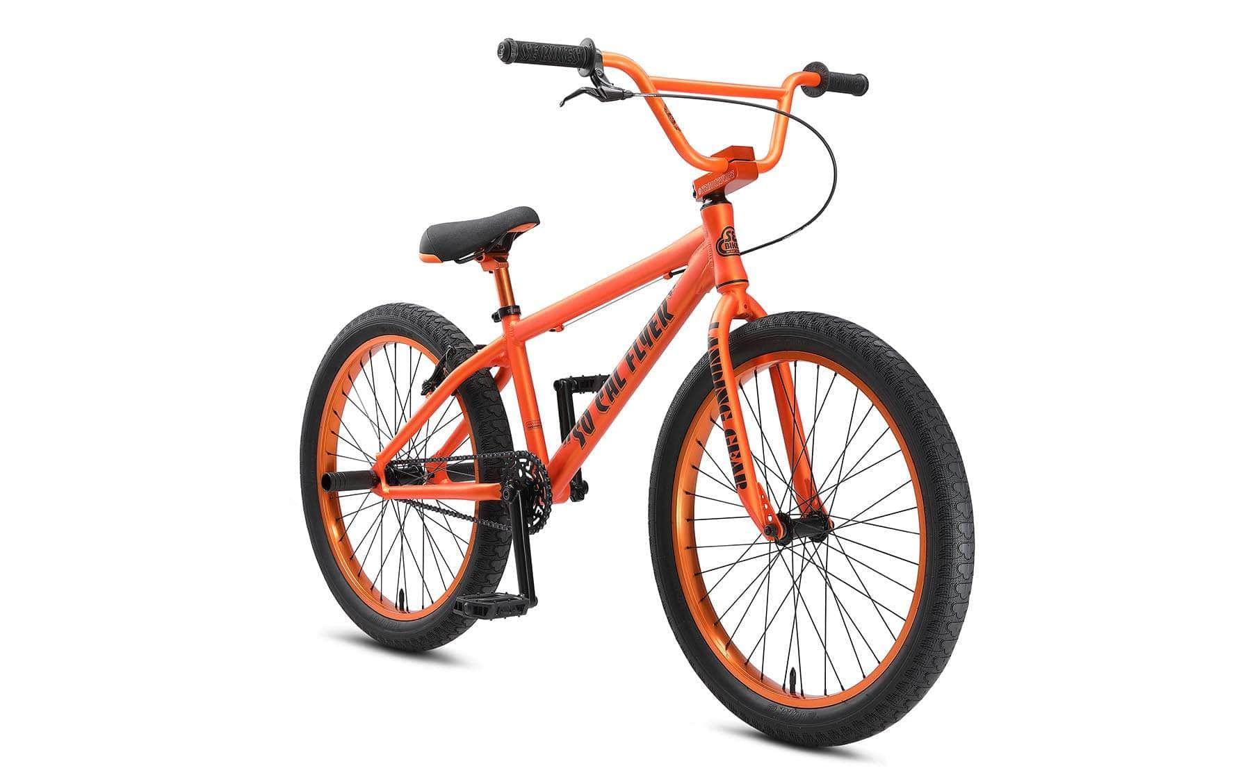 SE Bikes BMX Bikes Matte Orange SE Bikes So Cal Flyer 24 Inch Bike Matte Orange