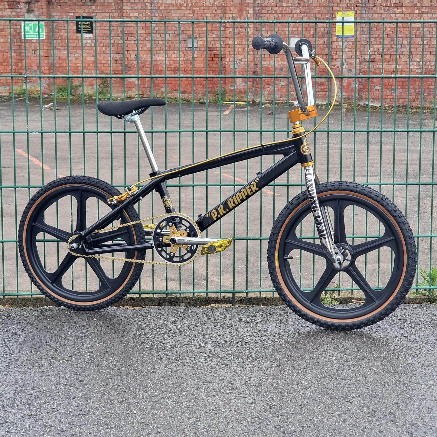 SE Racing Old School BMX Black / Gold SE Racing 1989 PK Ripper Bike Black / Gold