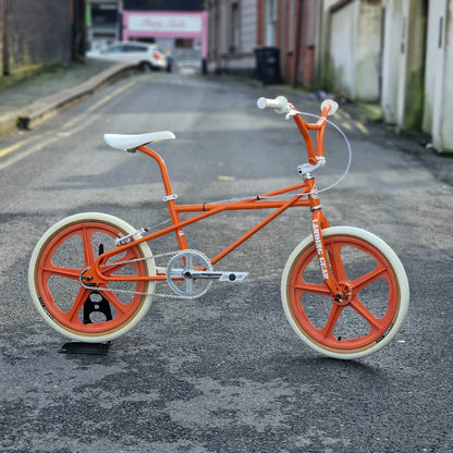 SE Bikes Old School BMX Bikes SE Racing Looptail Quadangle Bike Orange  / White