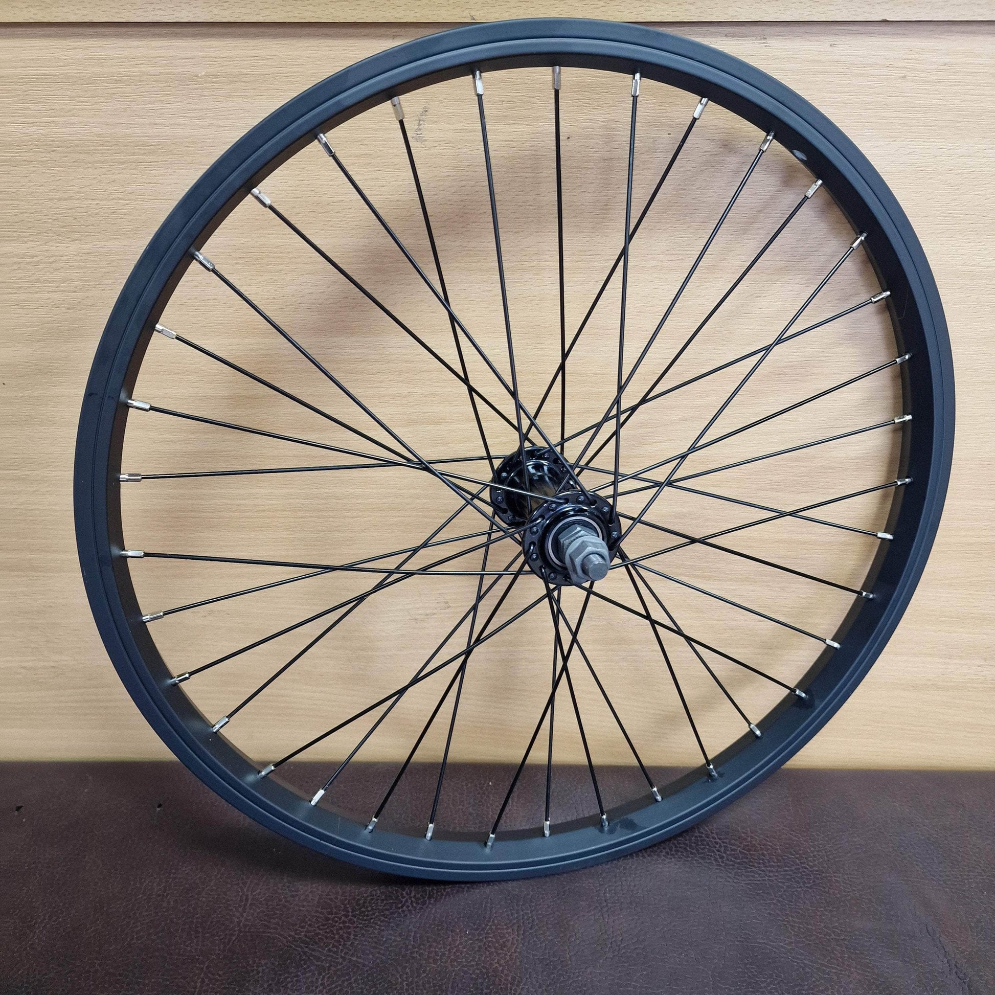 Alans BMX Old School BMX Black / Black Sealed Bearing Old School BMX Wheelset with Kenda Tyres