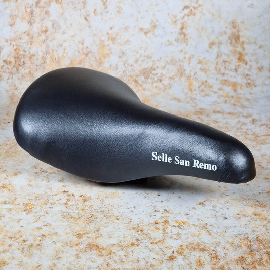 Selle San Remo Old School BMX Black Selle San Remo Padded Railed Seat Black