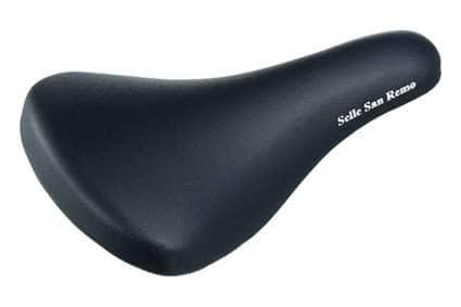 Selle San Remo Old School BMX Black Selle San Remo Padded Railed Seat Black