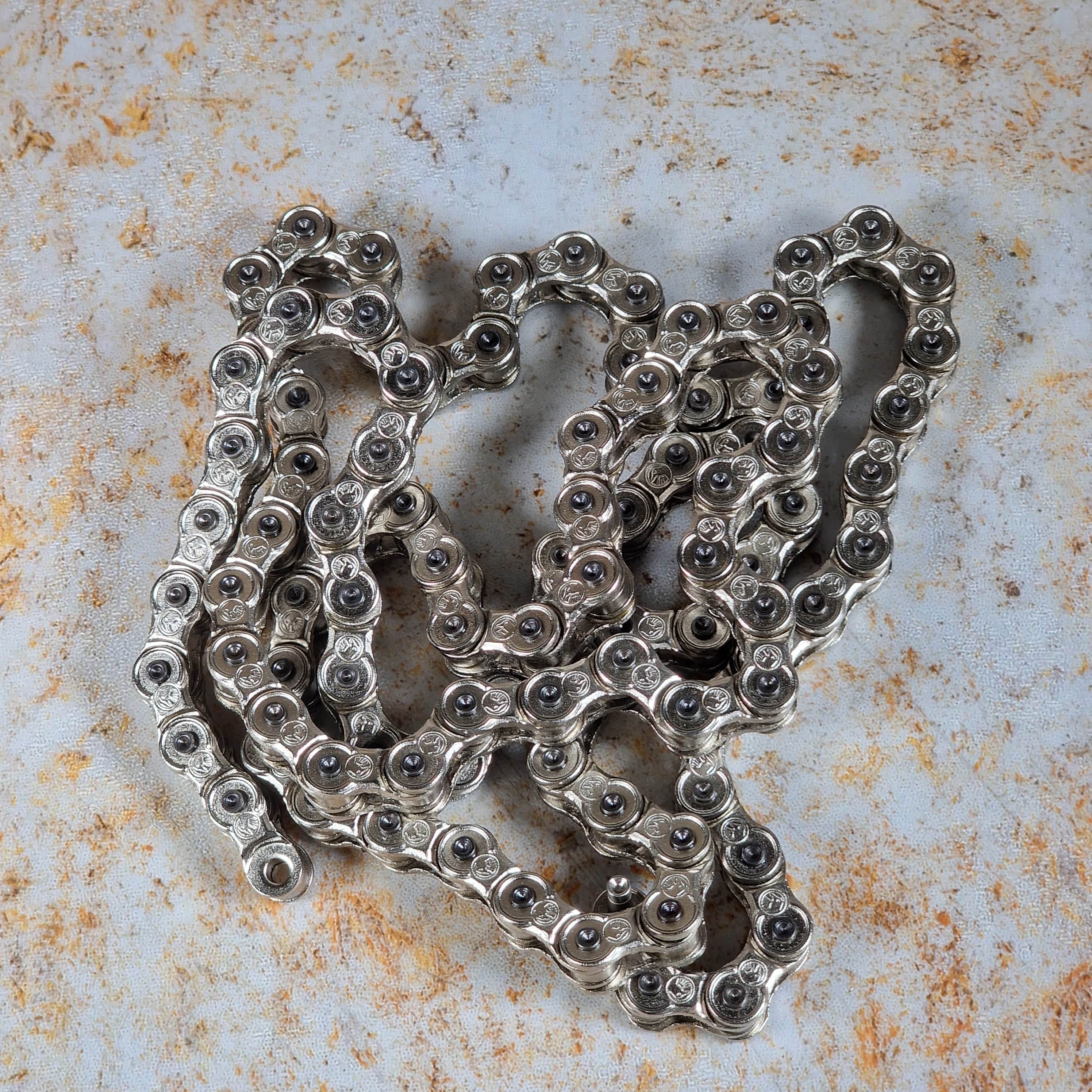 Shadow Conspiracy Interlock Supreme BMX Chain Silver | Alans BMX