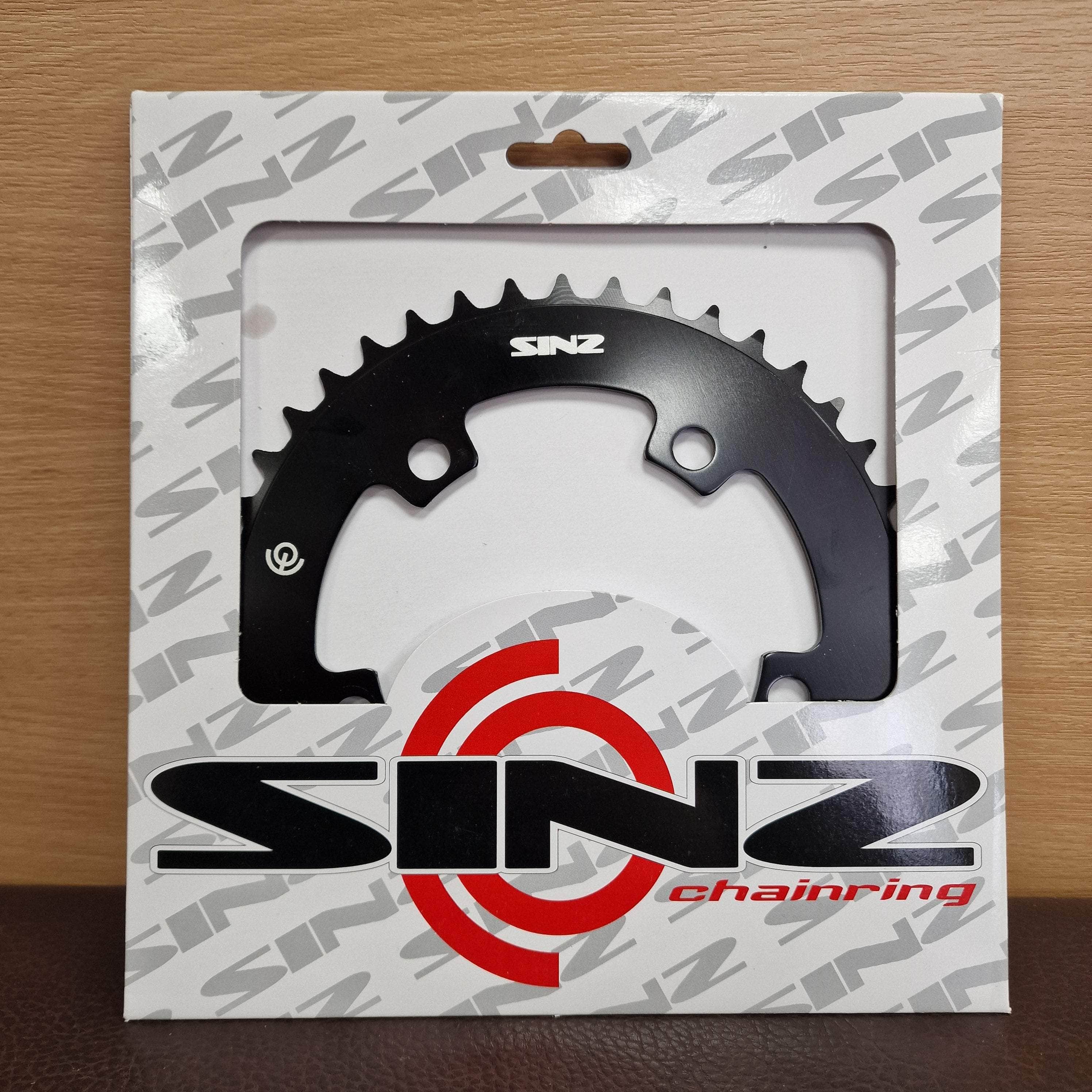 Sinz Alloy 5 Bolt 110 BCD BMX Chainring Black | Alans BMX