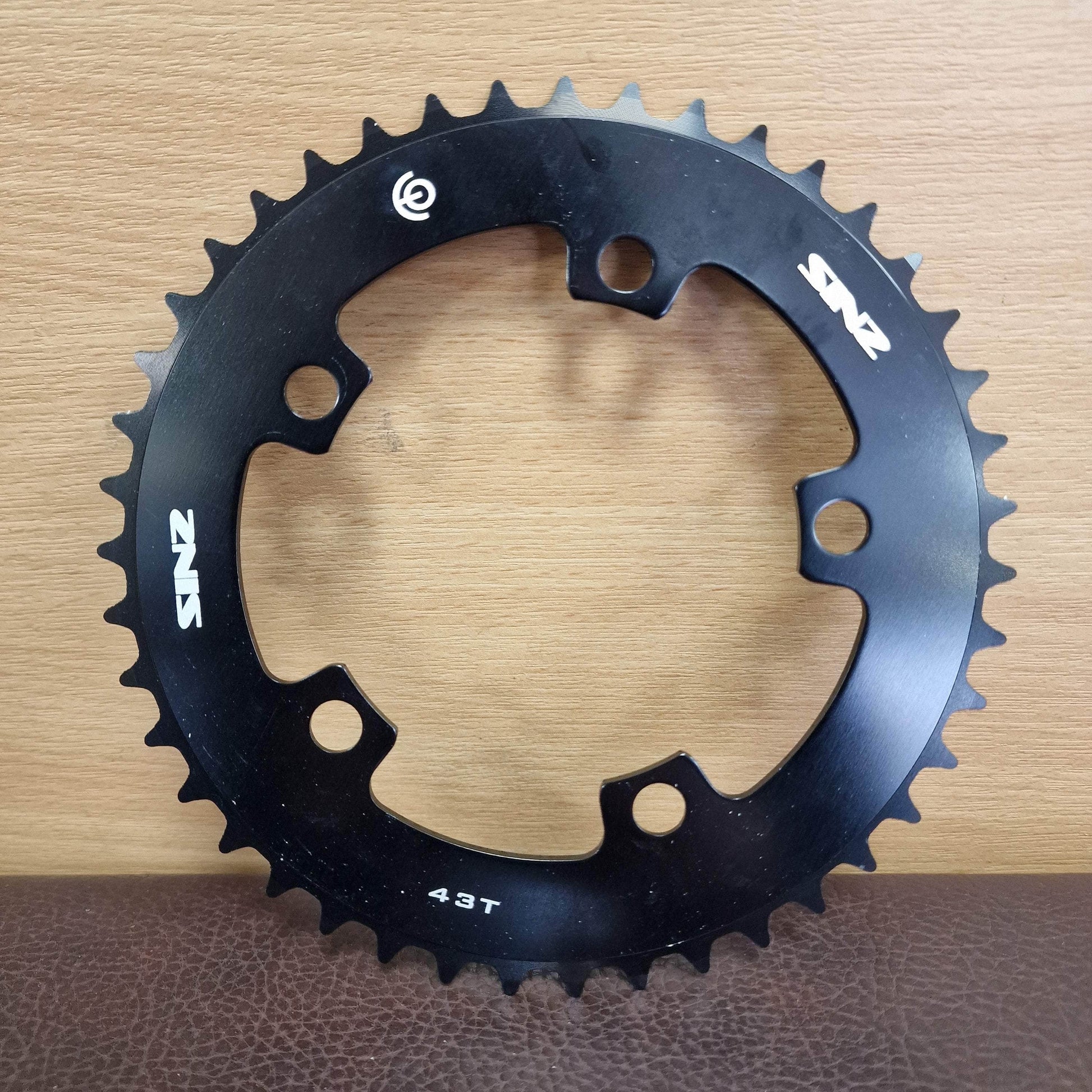 Sinz BMX Racing Black / 43T Sinz Alloy 5 Bolt 110 BCD Chainring Black