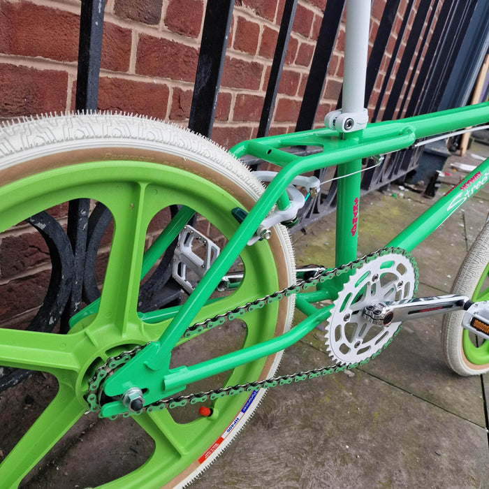 Skyway Old School BMX Green Skyway 2024 Street Beat Bike Green / White