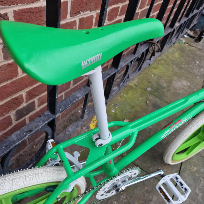 Skyway Old School BMX Green Skyway 2024 Street Beat Bike Green / White