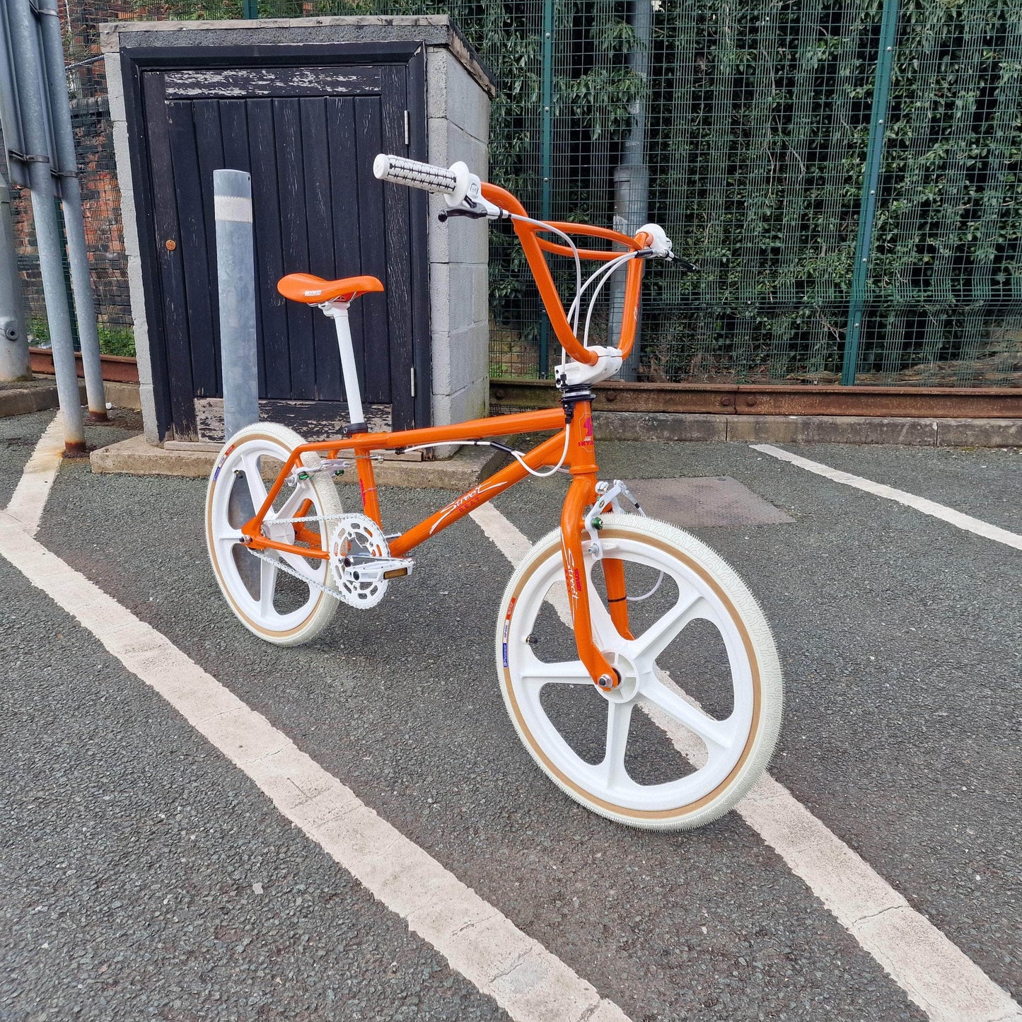 Skyway Old School BMX Orange Skyway 2024 Street Beat Bike Orange / White