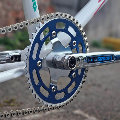 Skyway Old School BMX Bikes White Skyway 2024 Street Beat Bike White / Blue