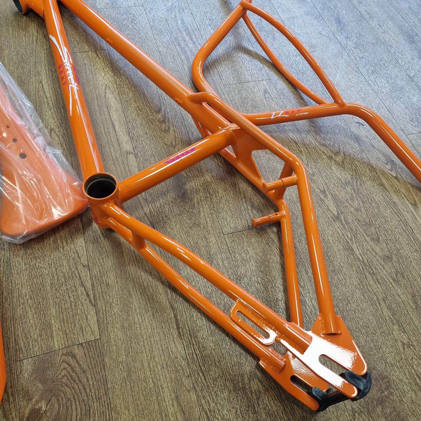 Skyway Old School BMX Orange Skyway 2024 Street Beat Frame / Fork / Bars / Seat Orange