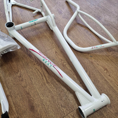 Skyway Old School BMX White Skyway 2024 Street Beat Frame / Fork / Bars / Seat White