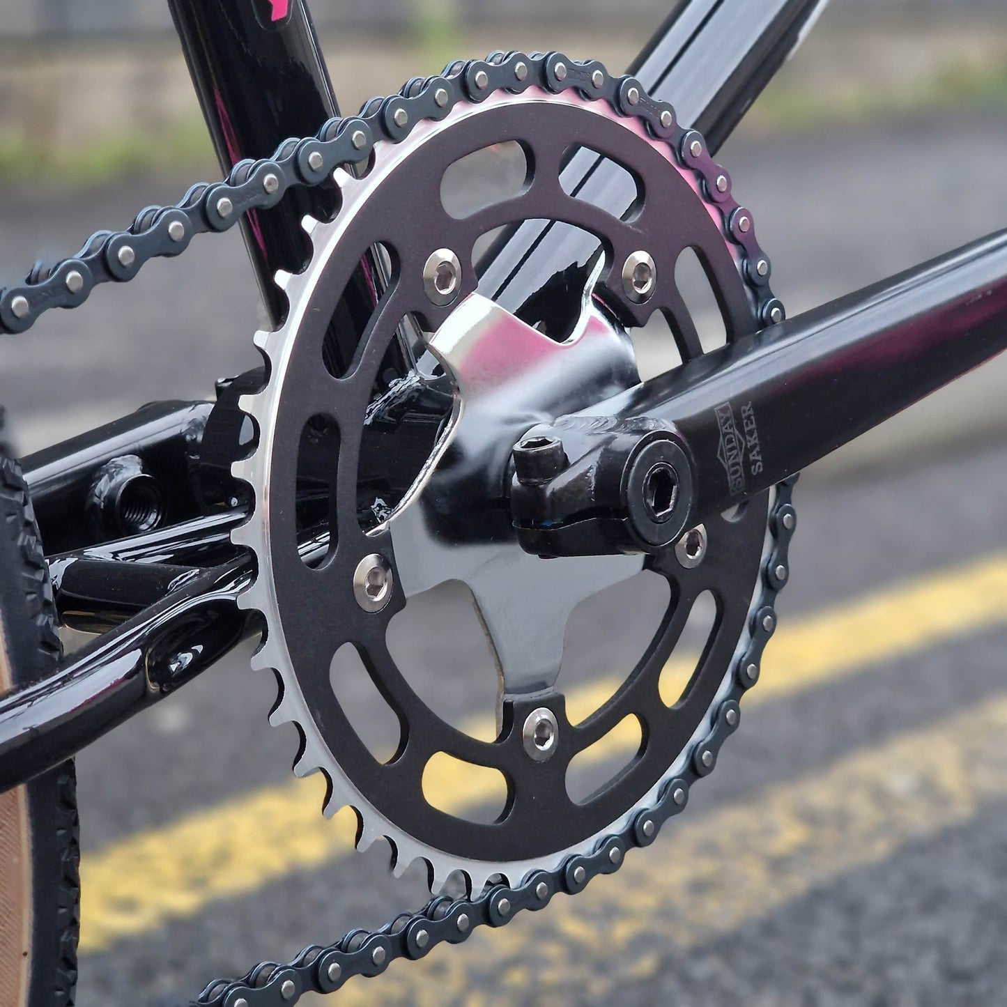 Skyway Old School BMX Bikes Pink Skyway 2026 Street Beat Custom Bike Black / Pink