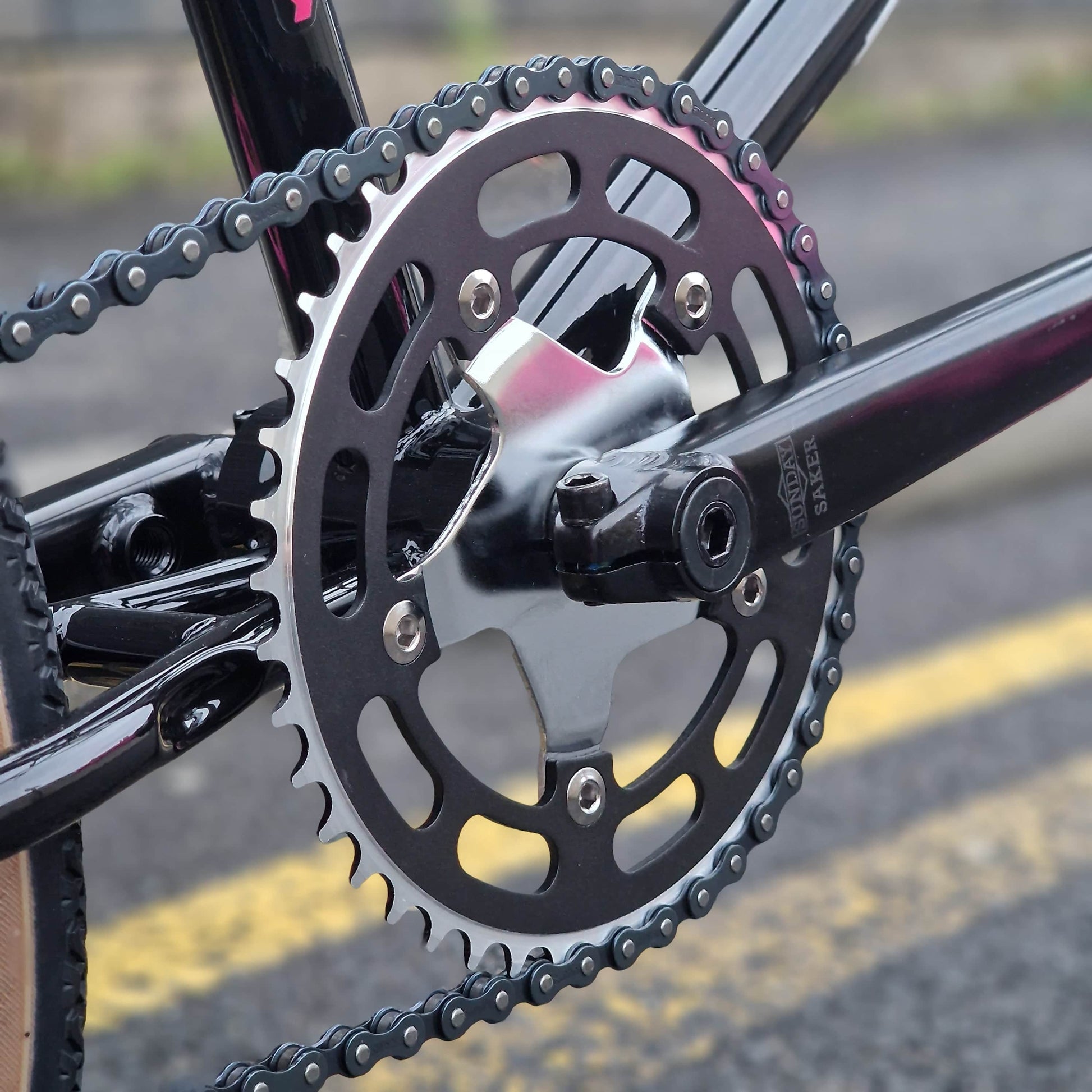 Skyway Old School BMX Bikes Pink Skyway 2026 Street Beat Custom Bike Black / Pink