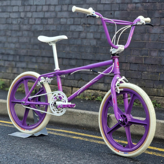 Skyway Old School BMX Bikes Purple Skyway 2026 Street Beat Custom Bike Purple / White