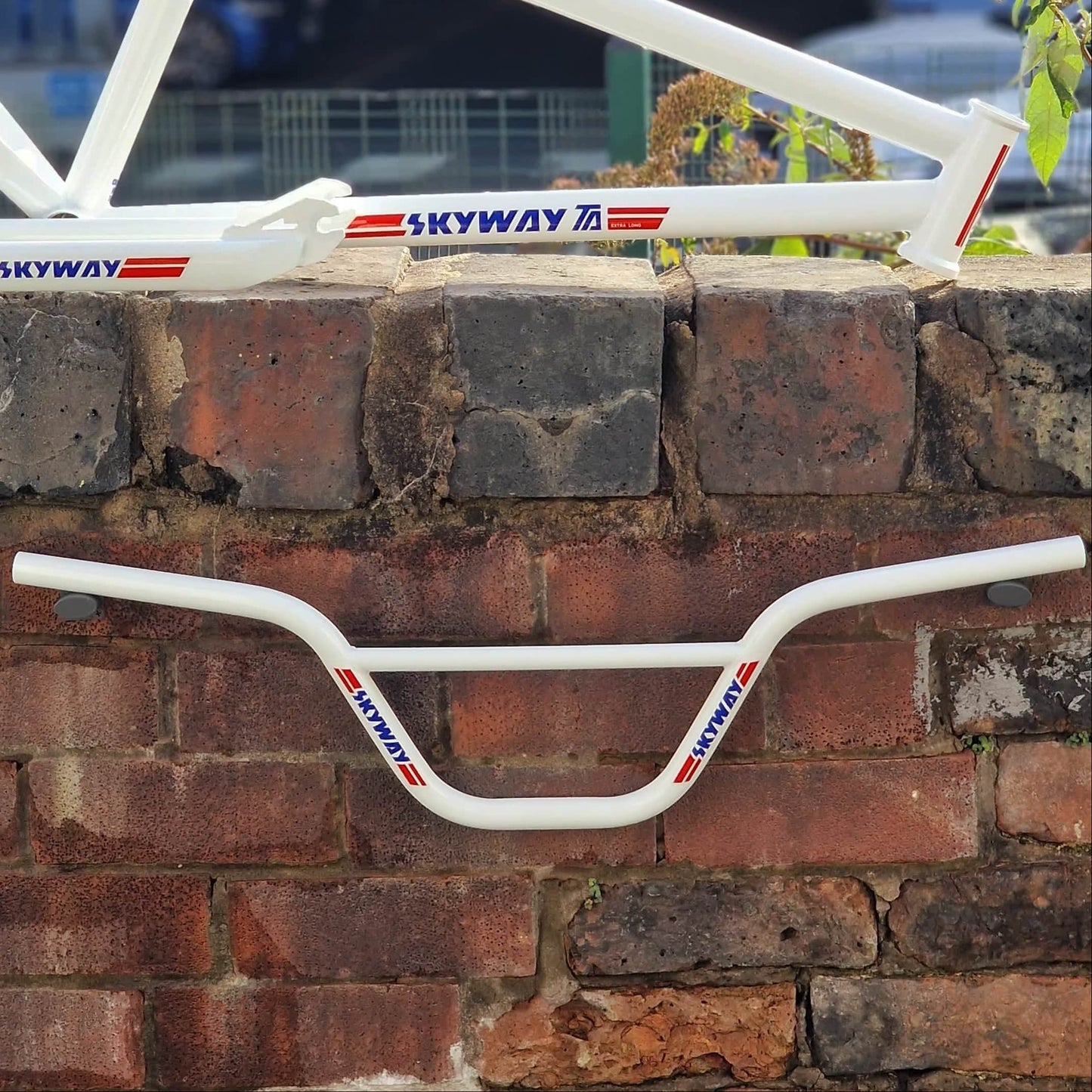 Skyway BMX Parts White Skyway 6.75" Cruiser Bars