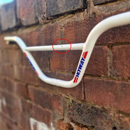 Skyway BMX Parts White Skyway 6.75" Cruiser Bars White Cosmetic Seconds