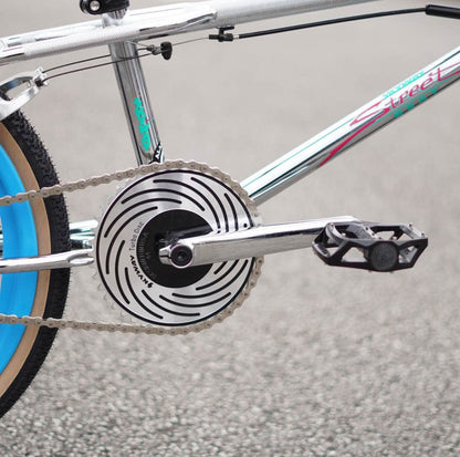 Skyway Old School BMX Bikes Chrome / Aqua Skyway Street Beat Bike Chrome / Aqua