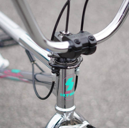 Skyway Old School BMX Bikes Chrome / Aqua Skyway Street Beat Bike Chrome / Aqua