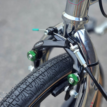 Skyway Old School BMX Bikes Silver Skyway Street Beat Bike Chrome / Black