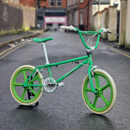 Skyway Old School BMX Bikes Green Skyway Street Beat Bike Green / White