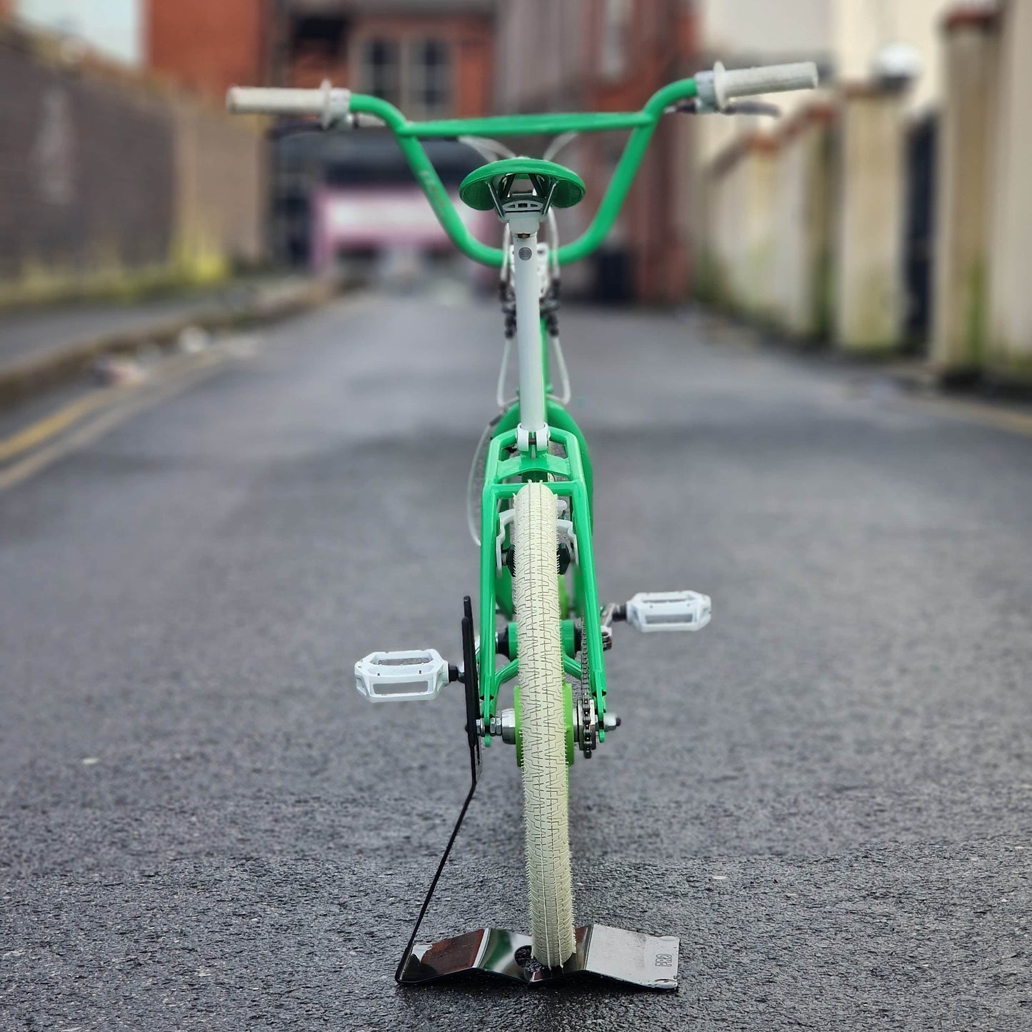 Skyway Old School BMX Bikes Green Skyway Street Beat Bike Green / White