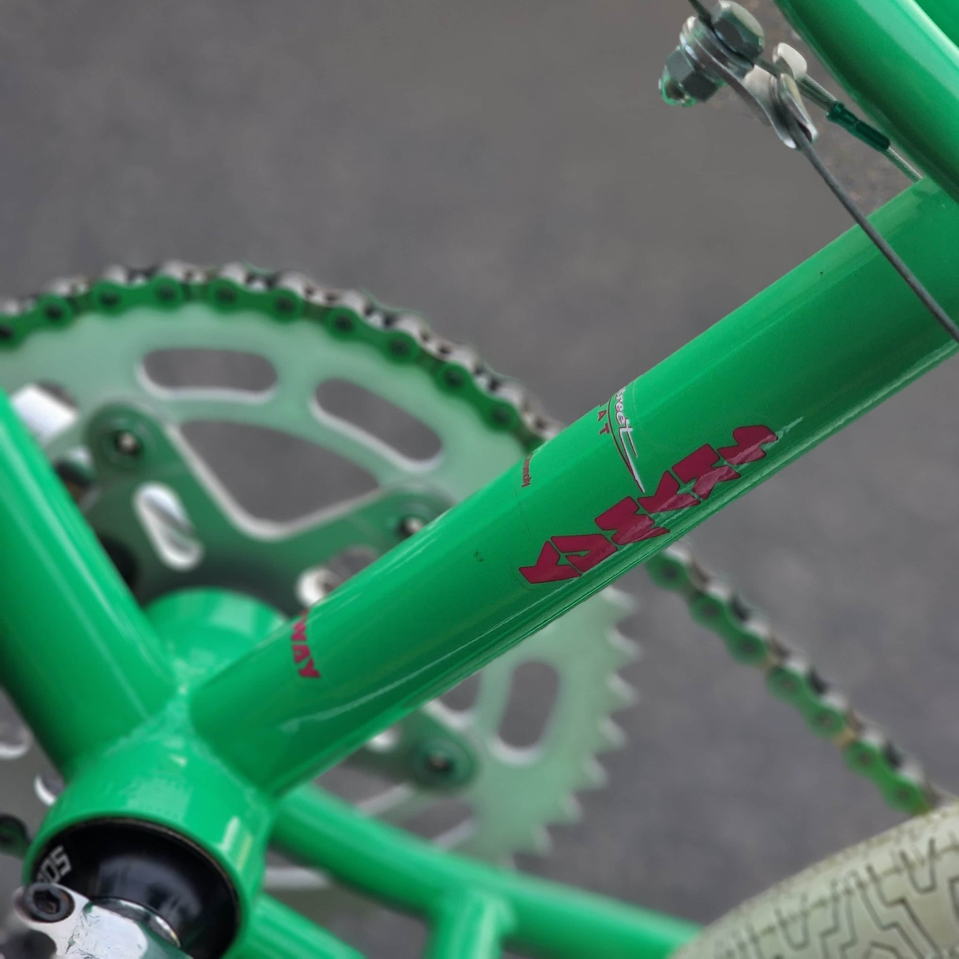 Skyway Old School BMX Bikes Green Skyway Street Beat Bike Green / White