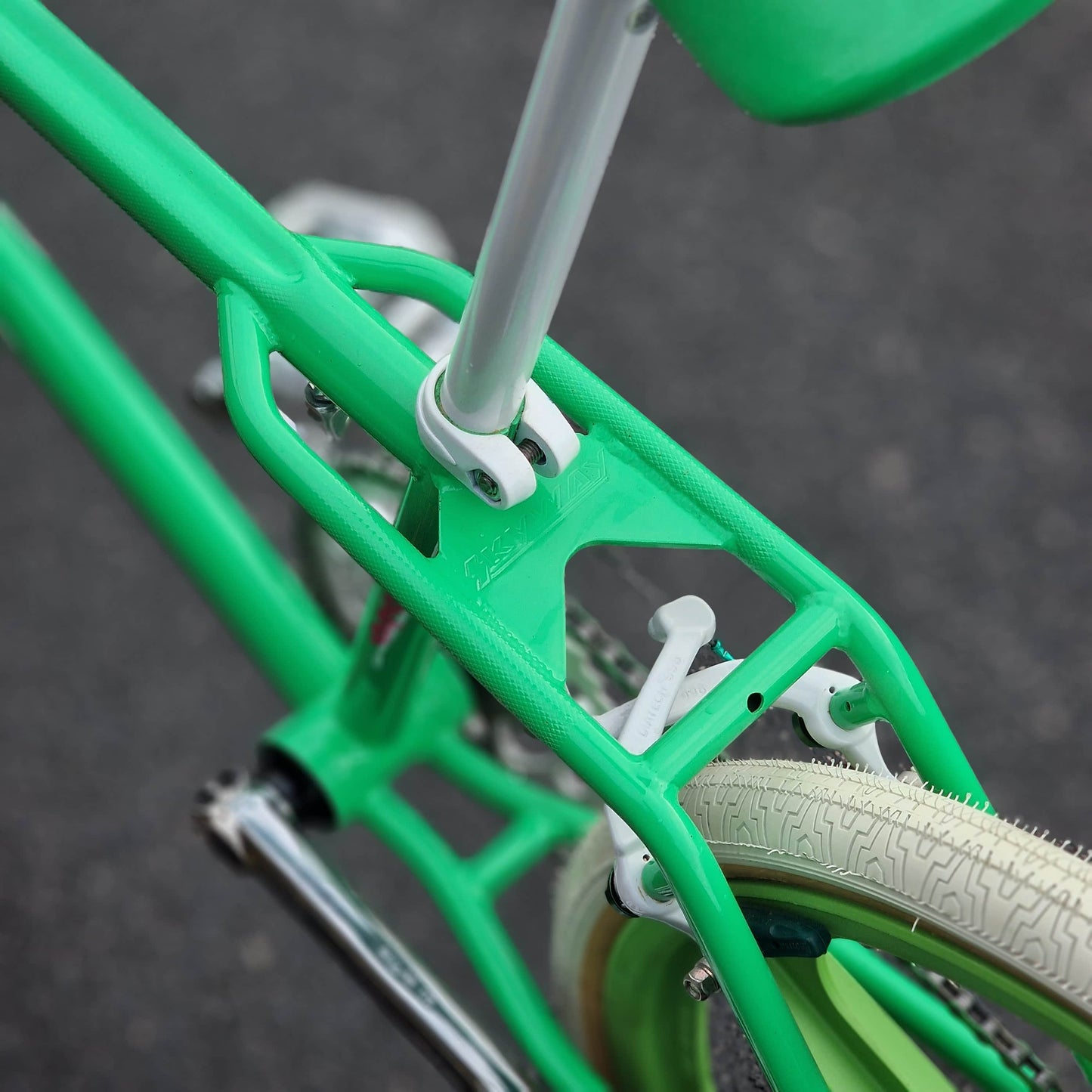 Skyway Old School BMX Bikes Green Skyway Street Beat Bike Green / White