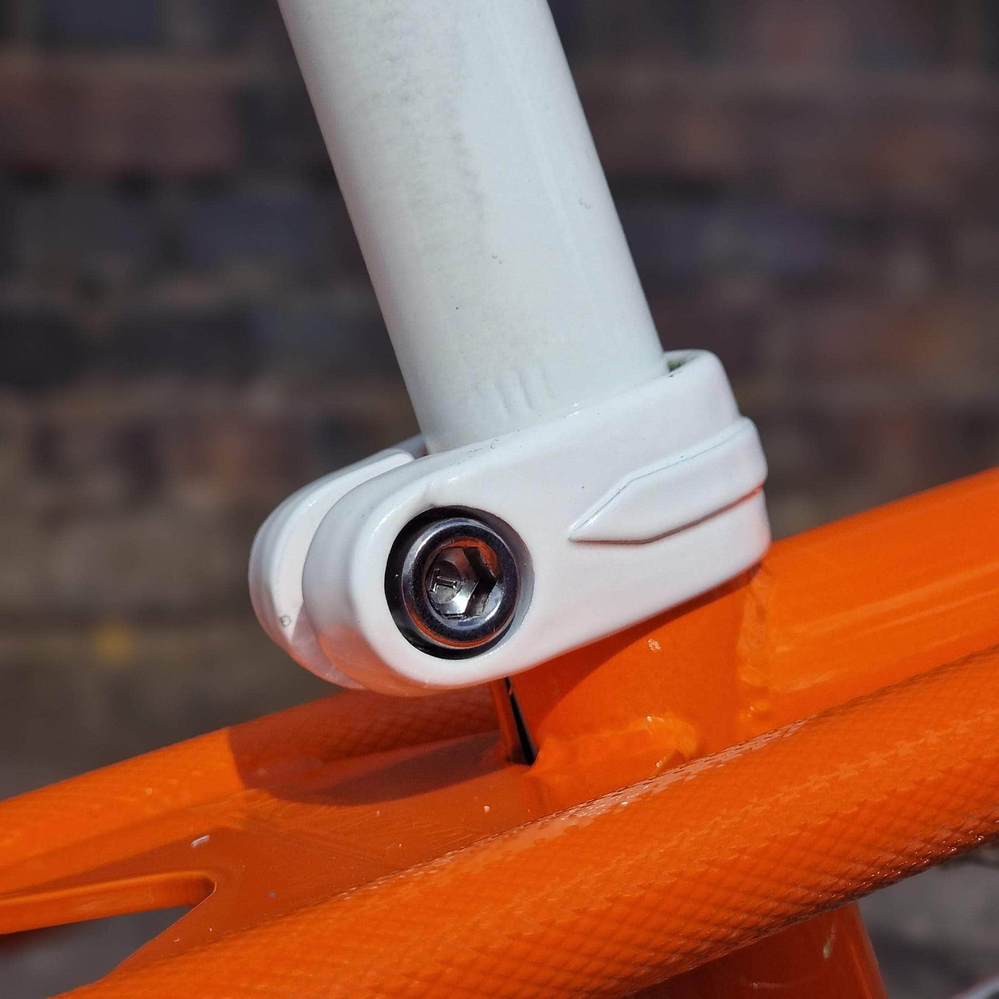 Skyway Old School BMX Bikes Orange Skyway Street Beat Custom Bike Orange / White