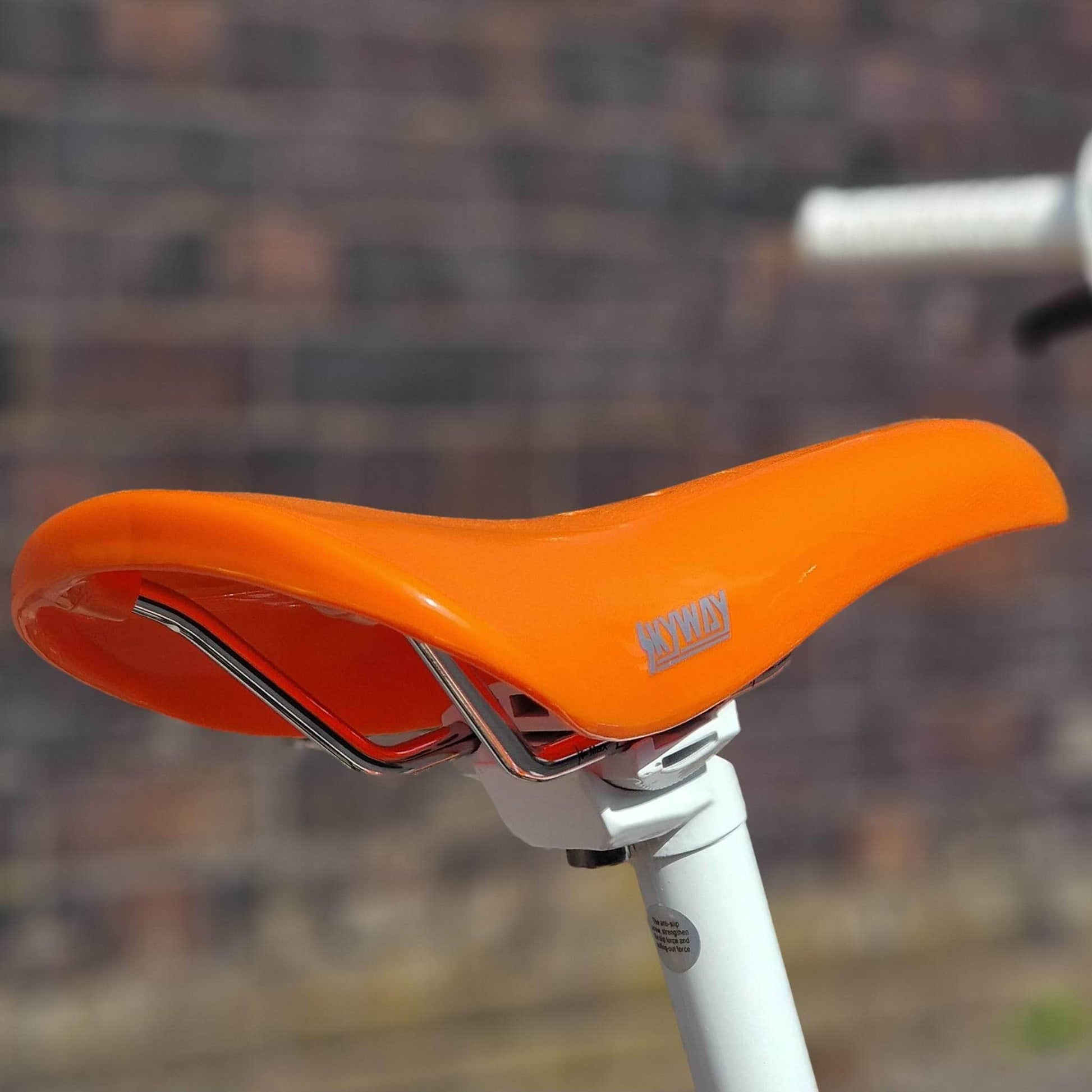 Skyway Old School BMX Bikes Orange Skyway Street Beat Custom Bike Orange / White