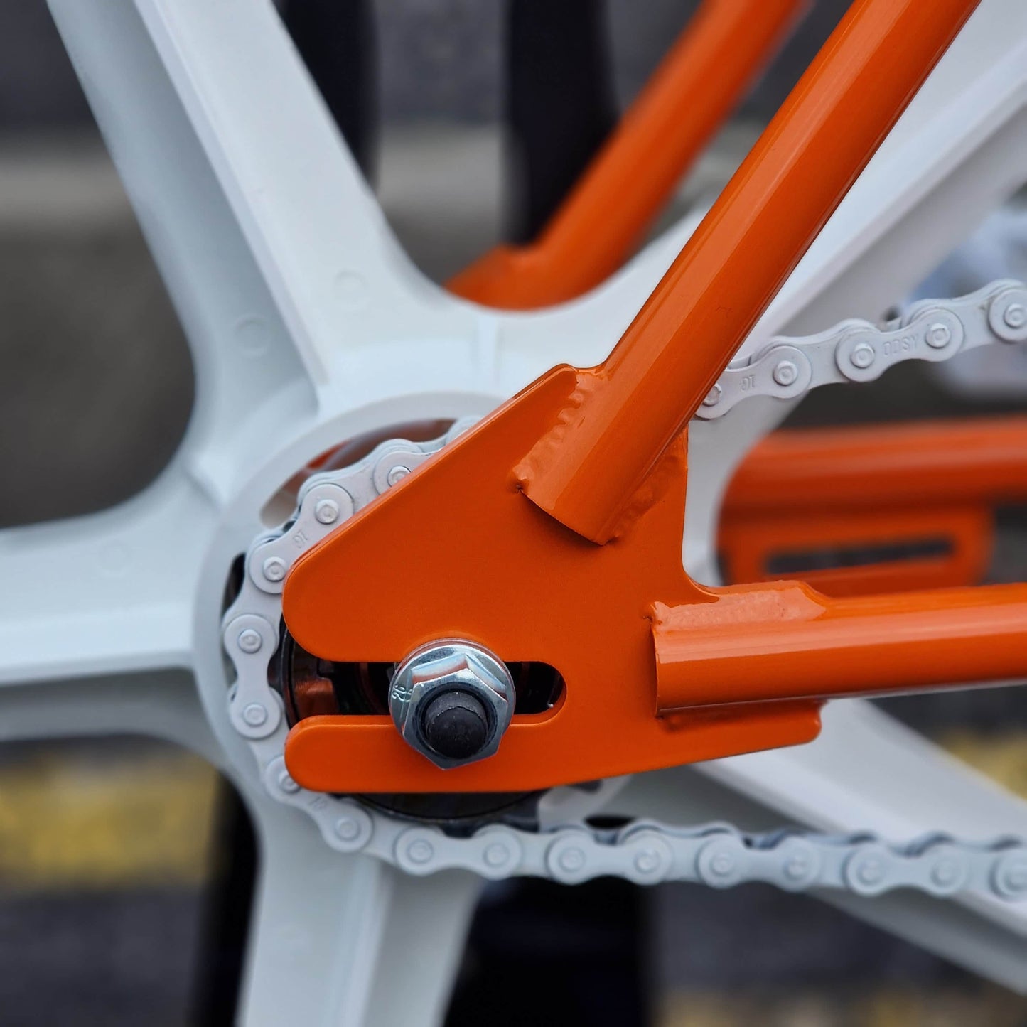 Skyway Old School BMX Bikes Orange Skyway Street Beat Custom Bike Orange / White