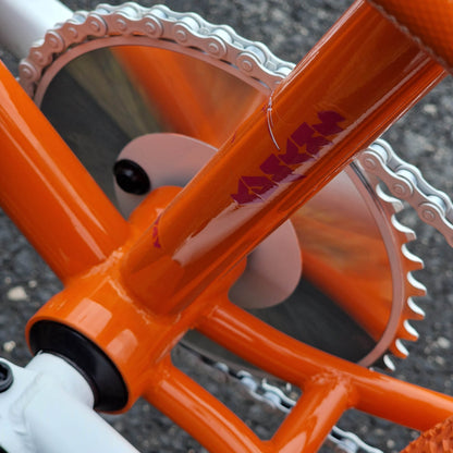 Skyway Old School BMX Bikes Orange Skyway Street Beat Custom Bike Orange / White