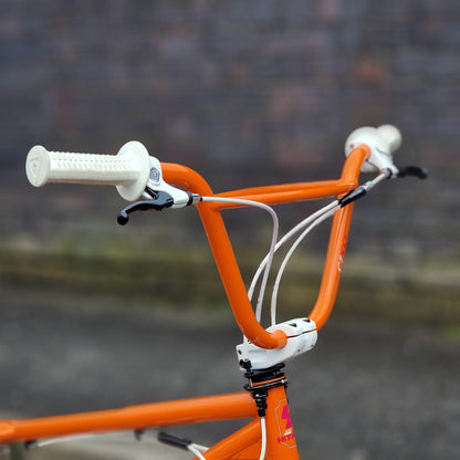 Skyway Old School BMX Bikes Orange Skyway Street Beat Custom Bike Orange / White