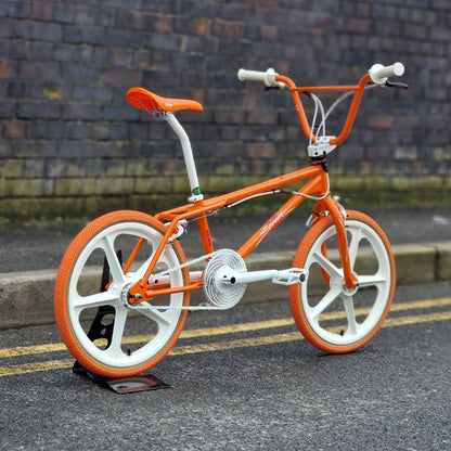 Skyway Old School BMX Bikes Orange Skyway Street Beat Custom Bike Orange / White