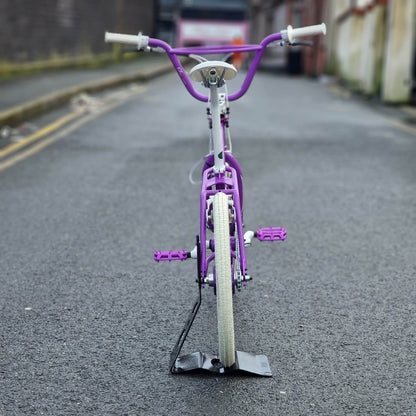 Skyway Old School BMX Bikes Purple Skyway Street Beat Custom Bike Purple / White